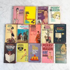 Vintage Perry Mason 14 Book Lot Erle Stanley Gardner Pocket Books Mystery Novels